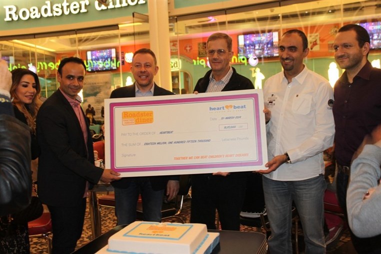 Roadster diners Christmas campaign raises 18 115 000 LBP for Heartbeat